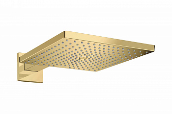 HANSGROHE Raindance E Верхний душ 300x300 мм 1jet с держателем 390 мм, 17 л/мин, полир. золото арт. 38804