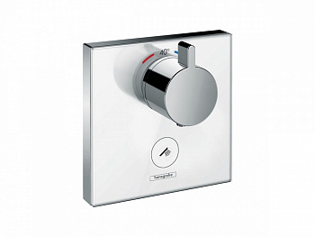 HANSGROHE ShowerSelect Термостат с отдельным выводом для ручного душа, СМ, стекло/белый/хром арт. 38807