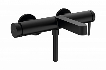 HANSGROHE Finoris Смеситель для ванны, однорычажный, внешнего монтажа, матовый черный арт. 38840