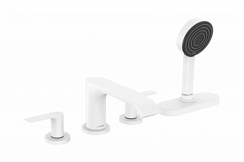 HANSGROHE Vivenis Смеситель на край ванны, на 4 отверстия, с sBox, матовый белый арт. 38871