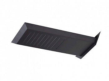 NOKEN OXO Верхний душ из стены c каскадом, 529х363 мм, 11,9 и 12,1 л/мин, black арт. 39109
