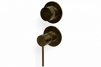 TREEMME Up+ Внешняя часть смесителя для душа на 2 выхода с переключателем, US Brushed bronze арт. 39665
