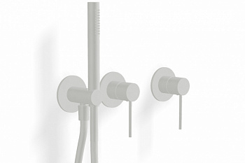 TREEMME Up+ Смеситель для душа скрытого монтажа с ручным душем, BB Matt white арт. 39691