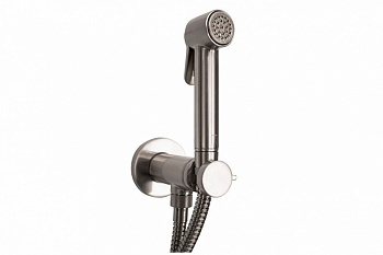 BOSSINI PALOMA BRASS Комплект гигиенический: прогрессивный смеситель, лейка, шланг, Satin Nickel арт. 39786