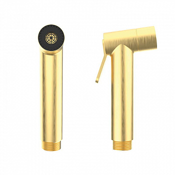 GRB INTIMIXER Лейка гигиеническая латунная, 2 режима, золото состаренное PVD арт. 39945