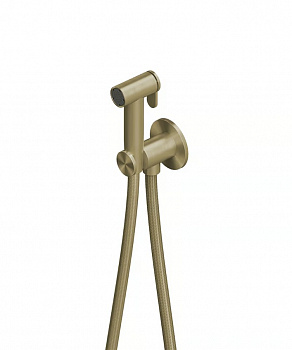 QUADRO DESIGN Гигиенический душ без смесителя, AISI316L PVD: Light Gold арт. 40093