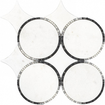 LANTIC TEMPO CIRCLE WHITE 29.9х29.9 G-146 арт. 41179