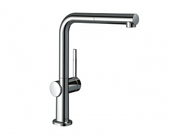 HANSGROHE Talis M54 Кухонный смеситель однорычажный, 270, с вытяжным изливом, 1jet, sBox, хром арт. 40301