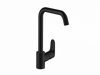 HANSGROHE Focus M41 Кухонный смеситель однорычажный, 260, 1 jet, матовый черный арт. 40312