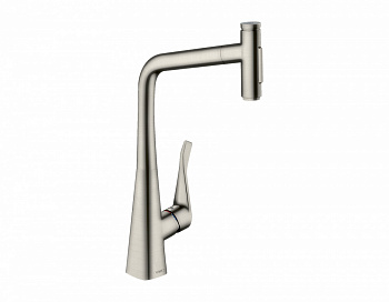 HANSGROHE Metris Select M71 Кухонный смеситель, 320, с вытяжным душем, 2jet, sBox, нерж. сталь арт. 40317