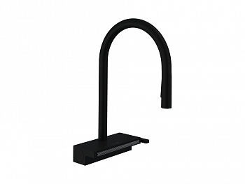 HANSGROHE Aquno Select M81 Кухонный смеситель однорычажный, 170, с душем, 3jet, sBox, мат.черный арт. 40329