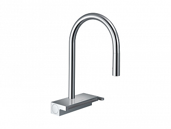 HANSGROHE Aquno Select M81 Кухонный смеситель однорычажный, 170, с вытяжным душем, 3jet, sBox, хром арт. 40330