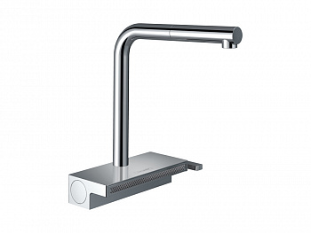 HANSGROHE Aquno Select M81 Кухонный смеситель однорычажный, 250, с вытяжным душем, 2jet, хром арт. 40335