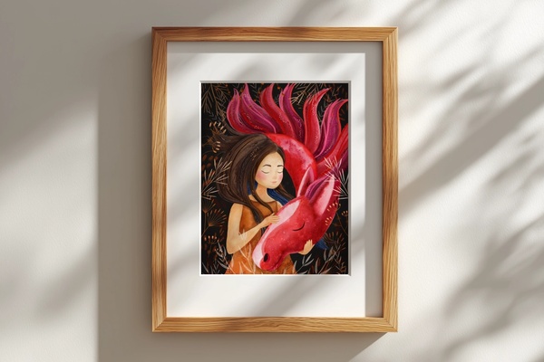 Красная лошадь