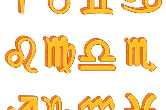 Знаки Зодиака. Набор символов и паттернов — Наборы, EPS