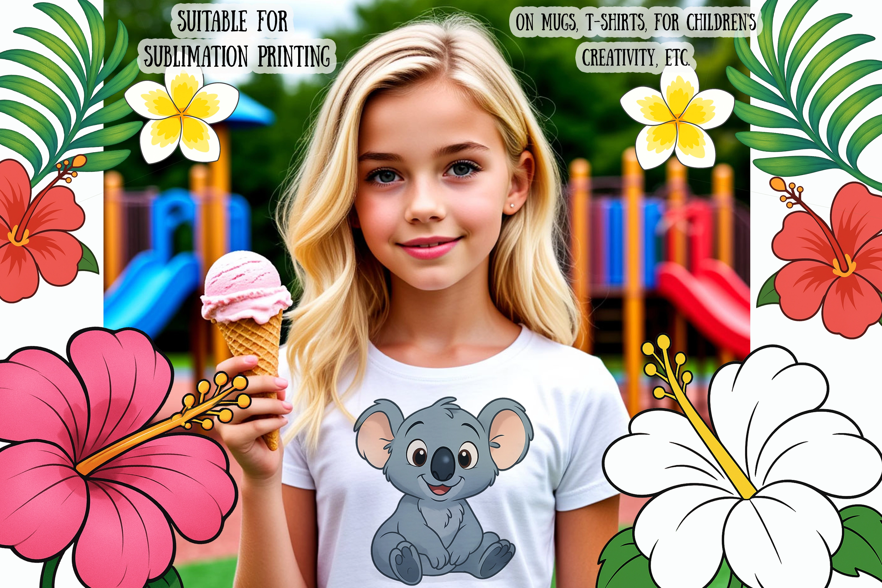 Клипарт "Милые тропические животные" - скриншот 1