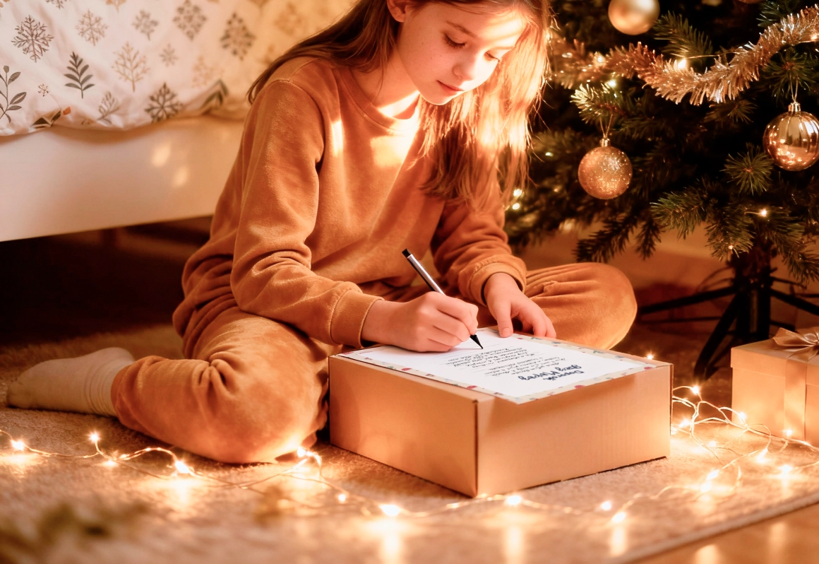 Письмо Деду Морозу. Шаблон с новогодней посудой - скриншот 1