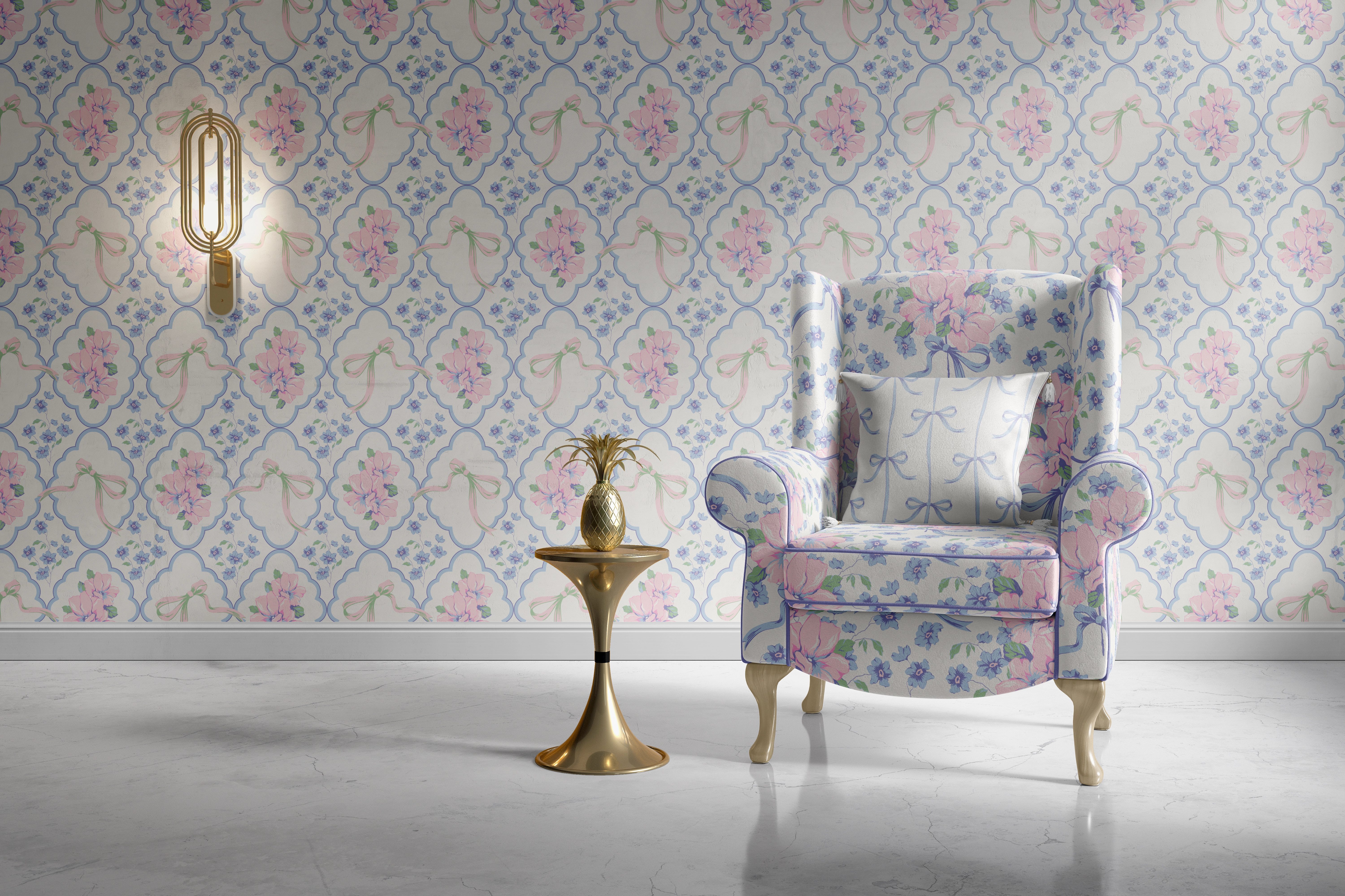 "Кокетка". Набор векторных цветочных паттернов. - скриншот 3