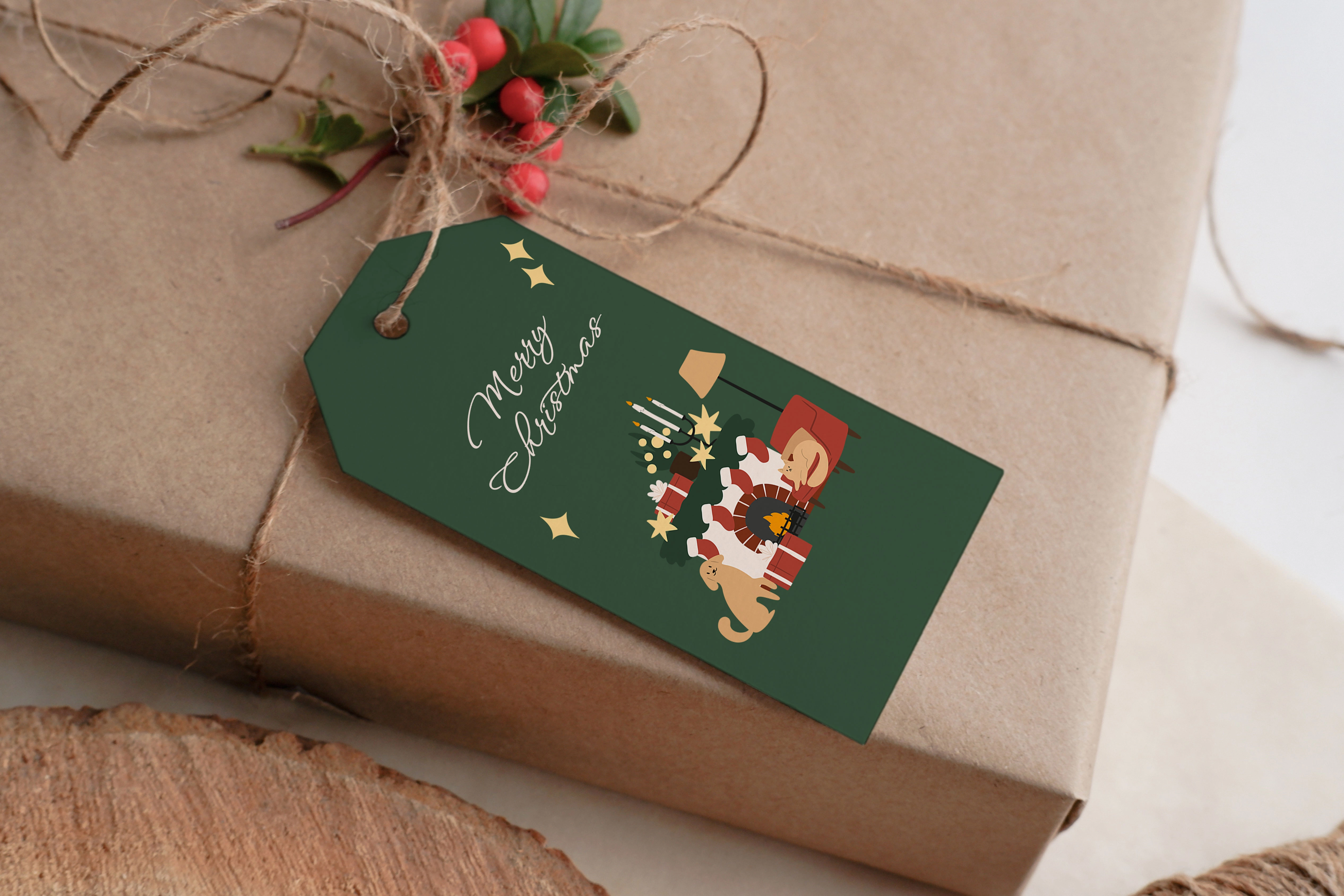 Набор элементов для создания новогодних иллюстраций с семьями, ёлками и праздничным декором - скриншот 9