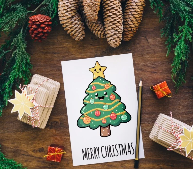 Рождественские стикеры. Векторный новогодний набор - скриншот 3