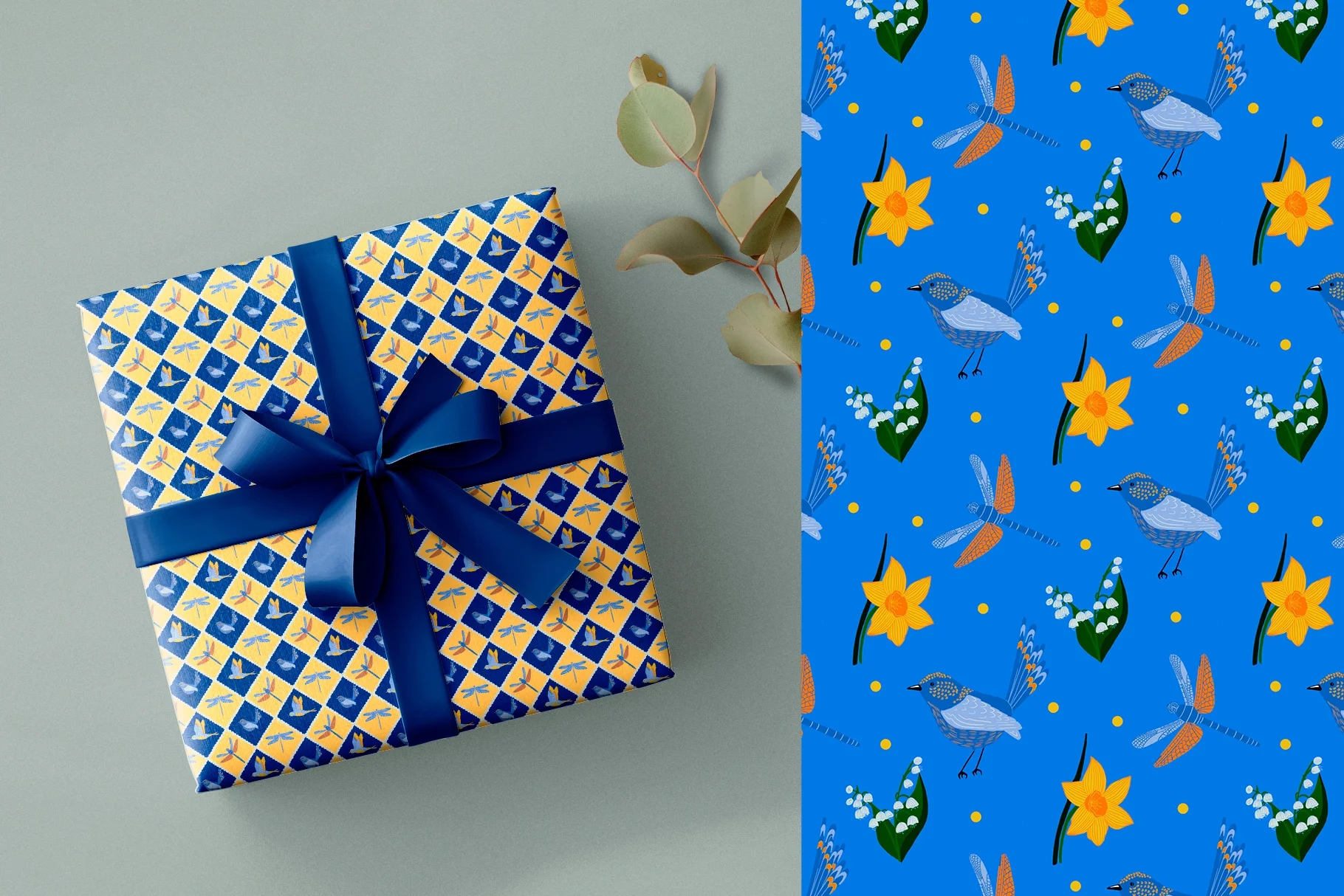 Весенний луг | Коллекция элементов и бесшовных паттернов - скриншот 2