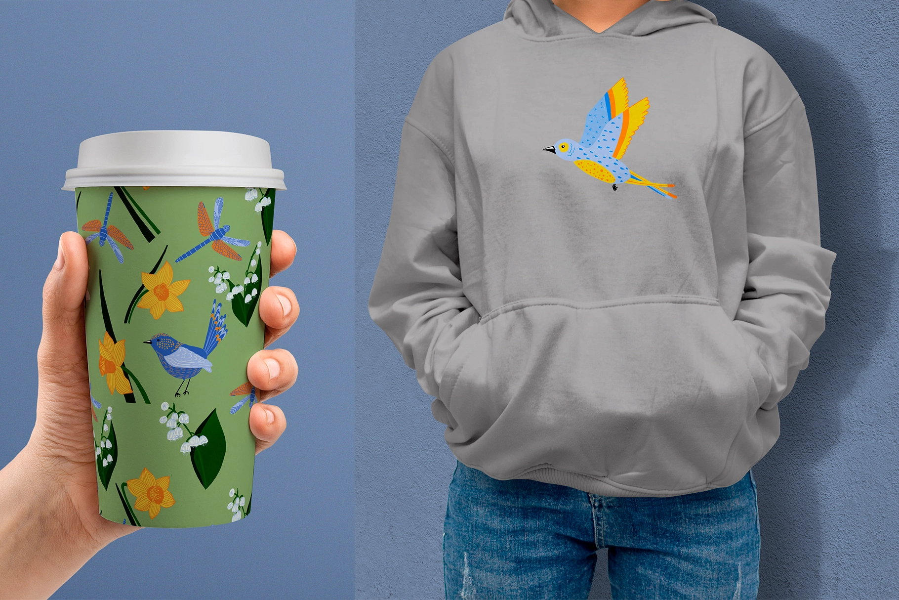 Весенний луг | Коллекция элементов и бесшовных паттернов - скриншот 7