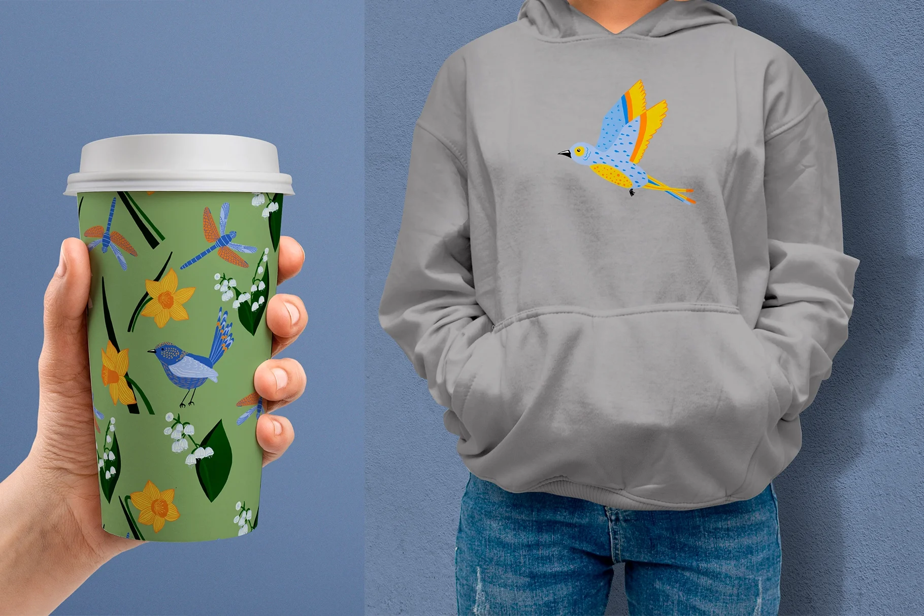 Весенний луг | Коллекция элементов и бесшовных паттернов - скриншот 7