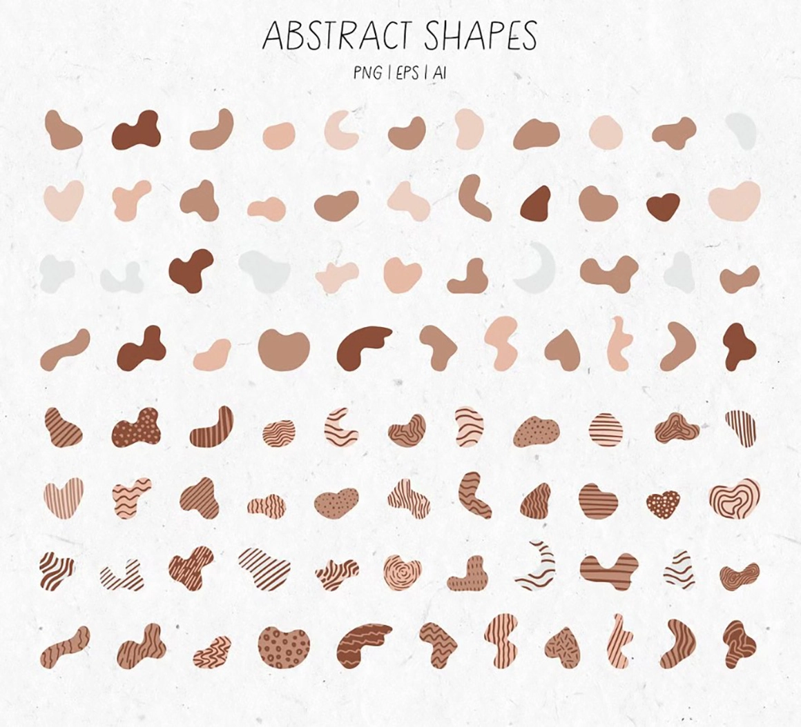 Большая абстрактная коллекция с цветочными элементами - скриншот 14