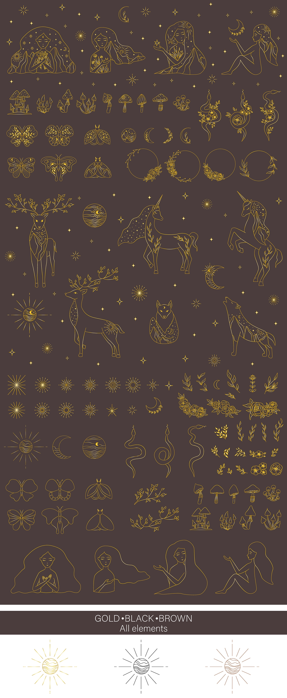 Лайн Арт Коллекция | Мистическая природа - скриншот 9