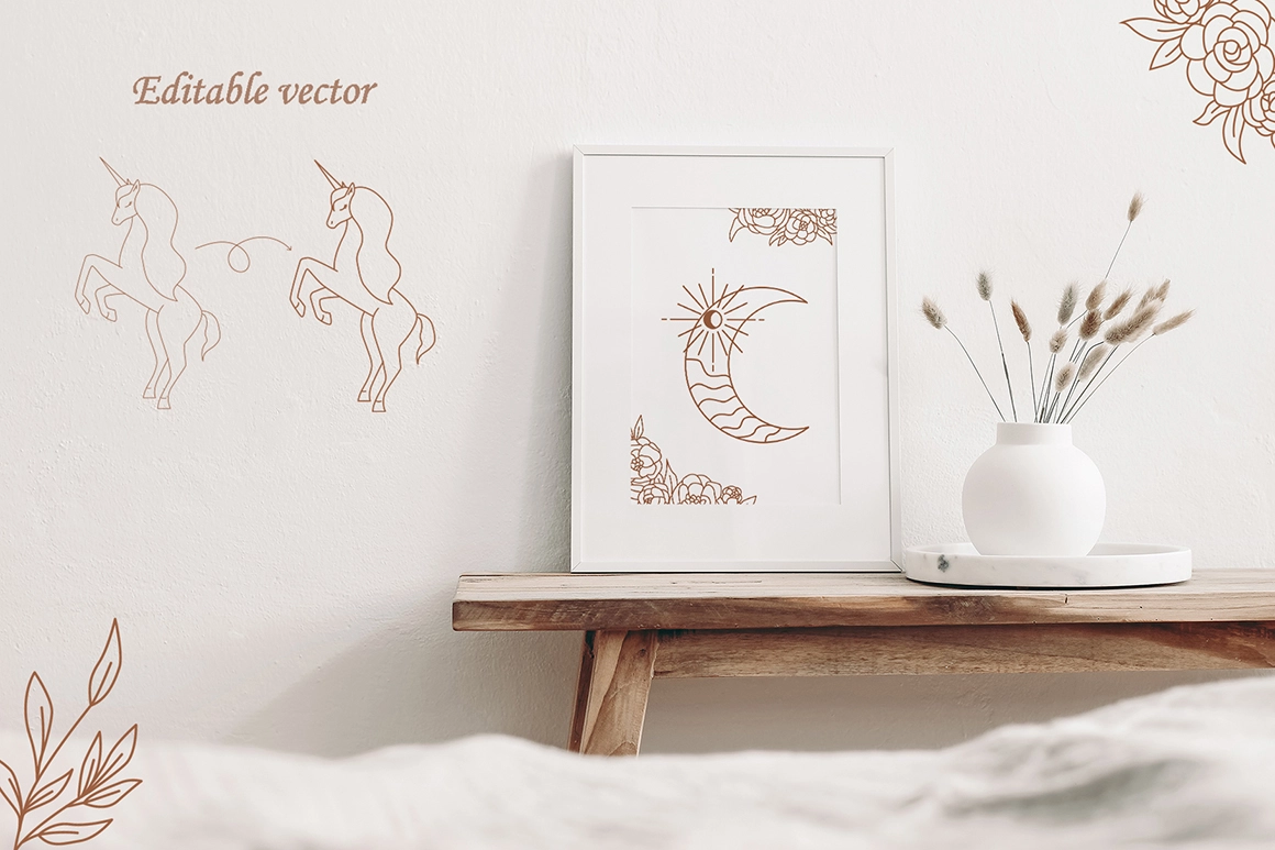 Лайн Арт Коллекция | Мистическая природа - скриншот 2