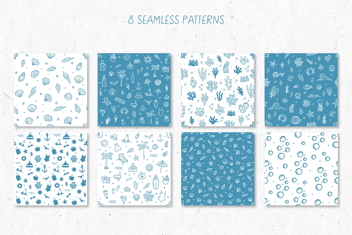 Минималистичные морские дудлы - скриншот 5