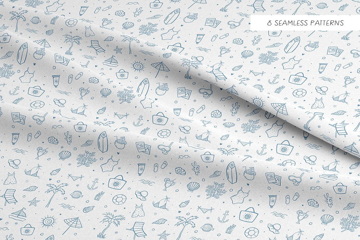 Минималистичные морские дудлы - скриншот 6