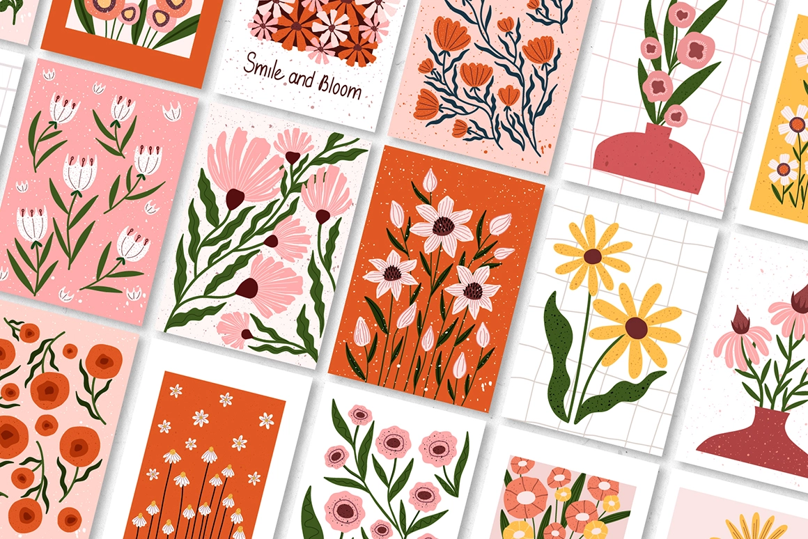 Modern Bloom | Цветочные постеры 2 - скриншот 2