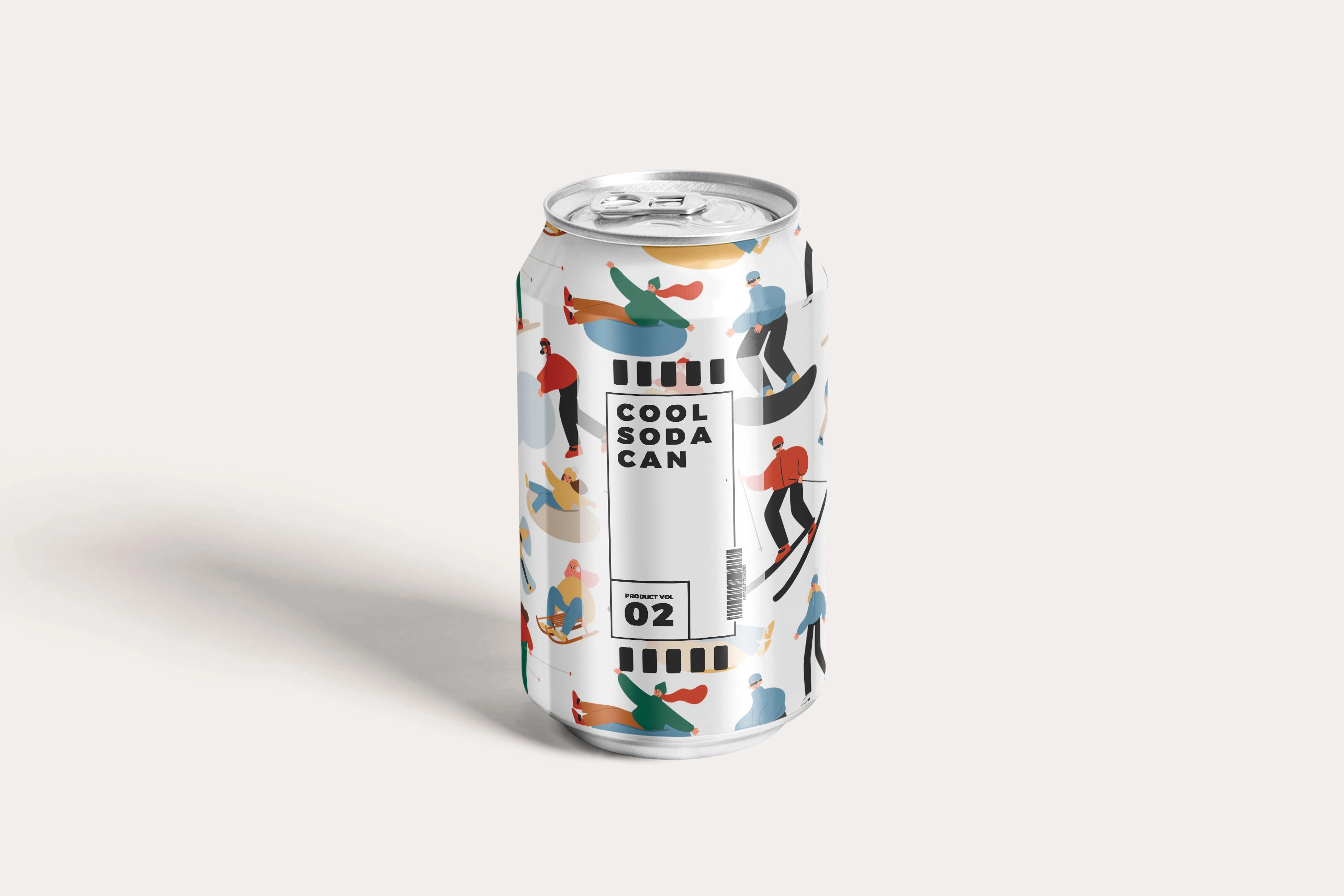 Коллекция бесшовных паттернов с зимними видами спорта и активным отдыхом на снегу - скриншот 5