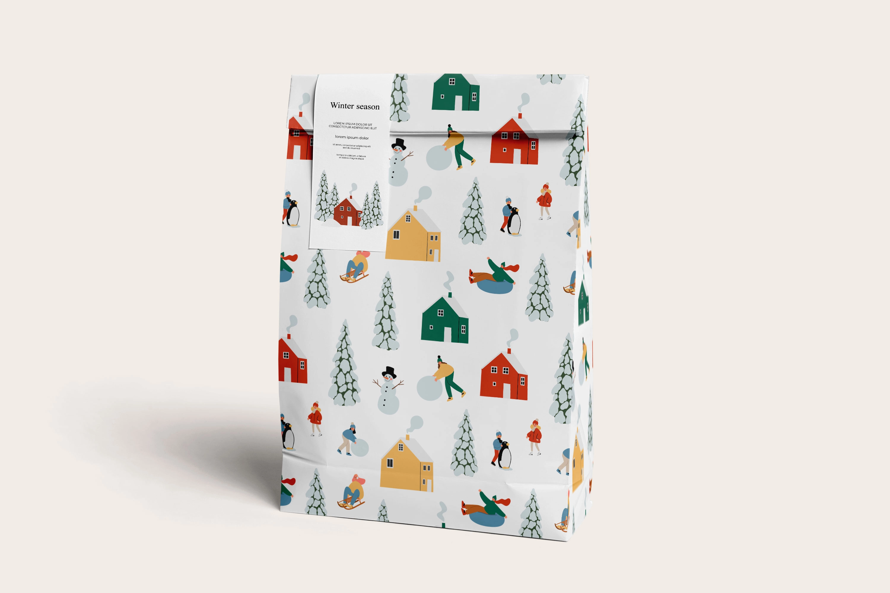 Коллекция бесшовных паттернов с зимними видами спорта и активным отдыхом на снегу - скриншот 2