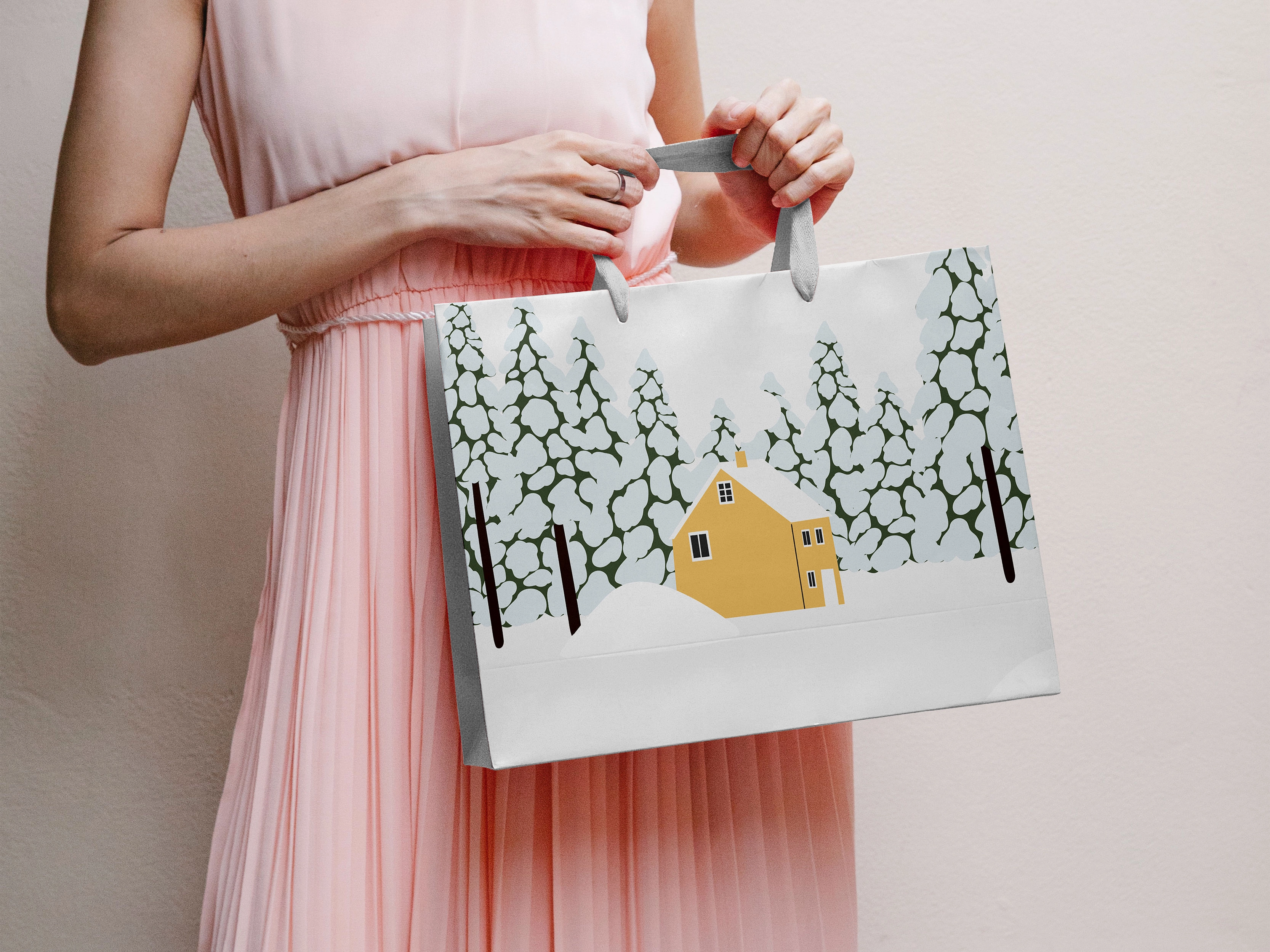 Коллекция зимних пейзажей с заснеженными лесами, горами и уютными домиками - скриншот 5