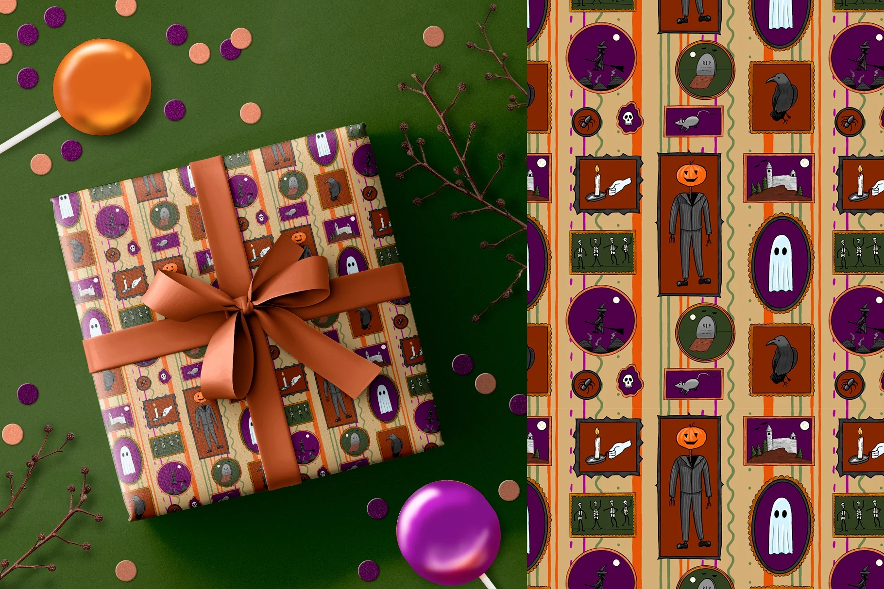 Галлерея Хэллоуина | Бешовный паттерн (+бонус) - скриншот 4