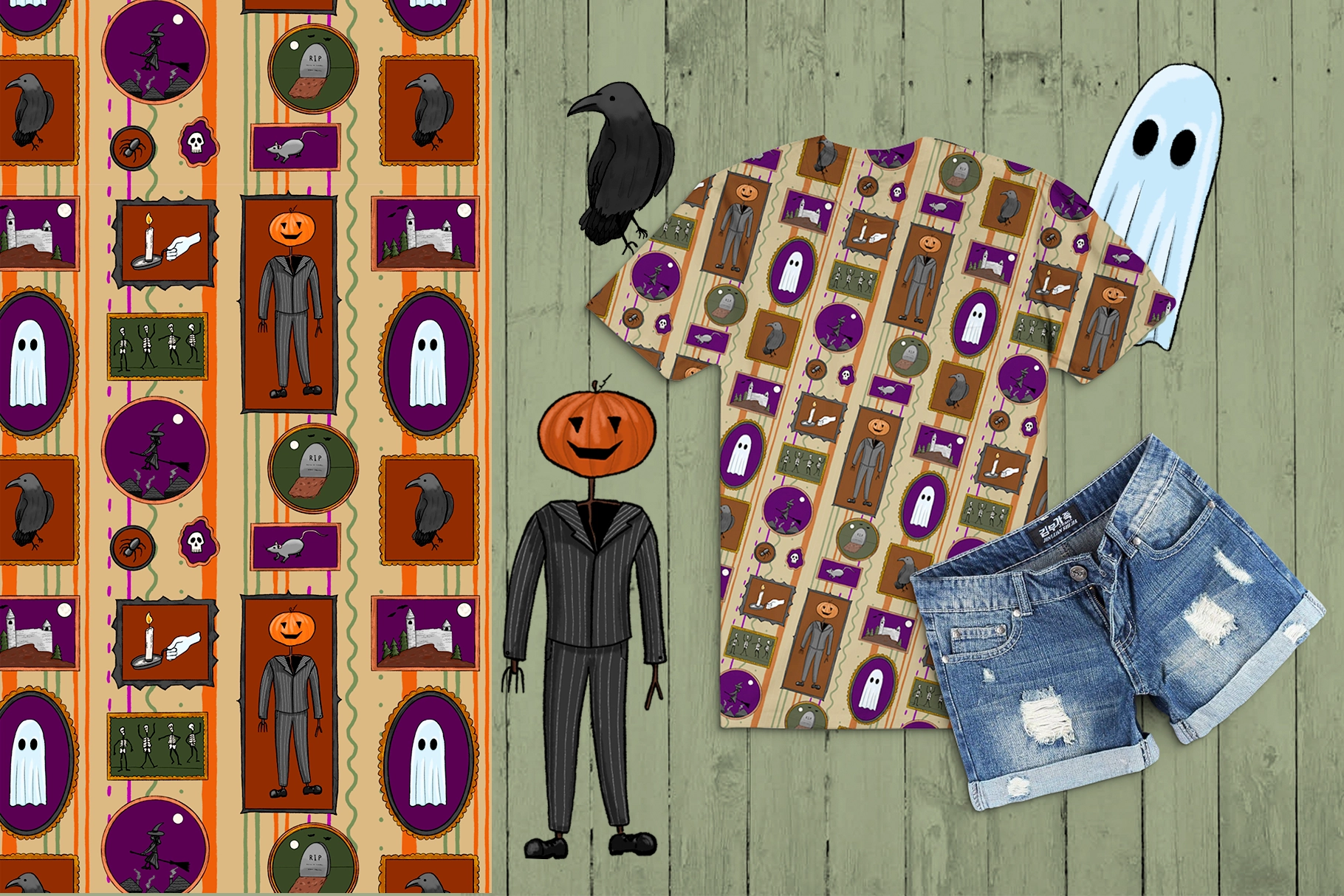 Галлерея Хэллоуина | Бешовный паттерн (+бонус) - скриншот 5