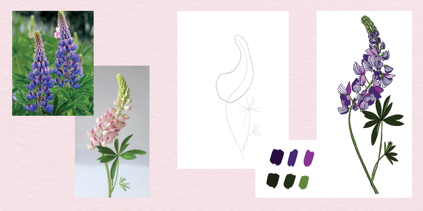 Календарь 2026 с иллюстрациями цветов - скриншот 1