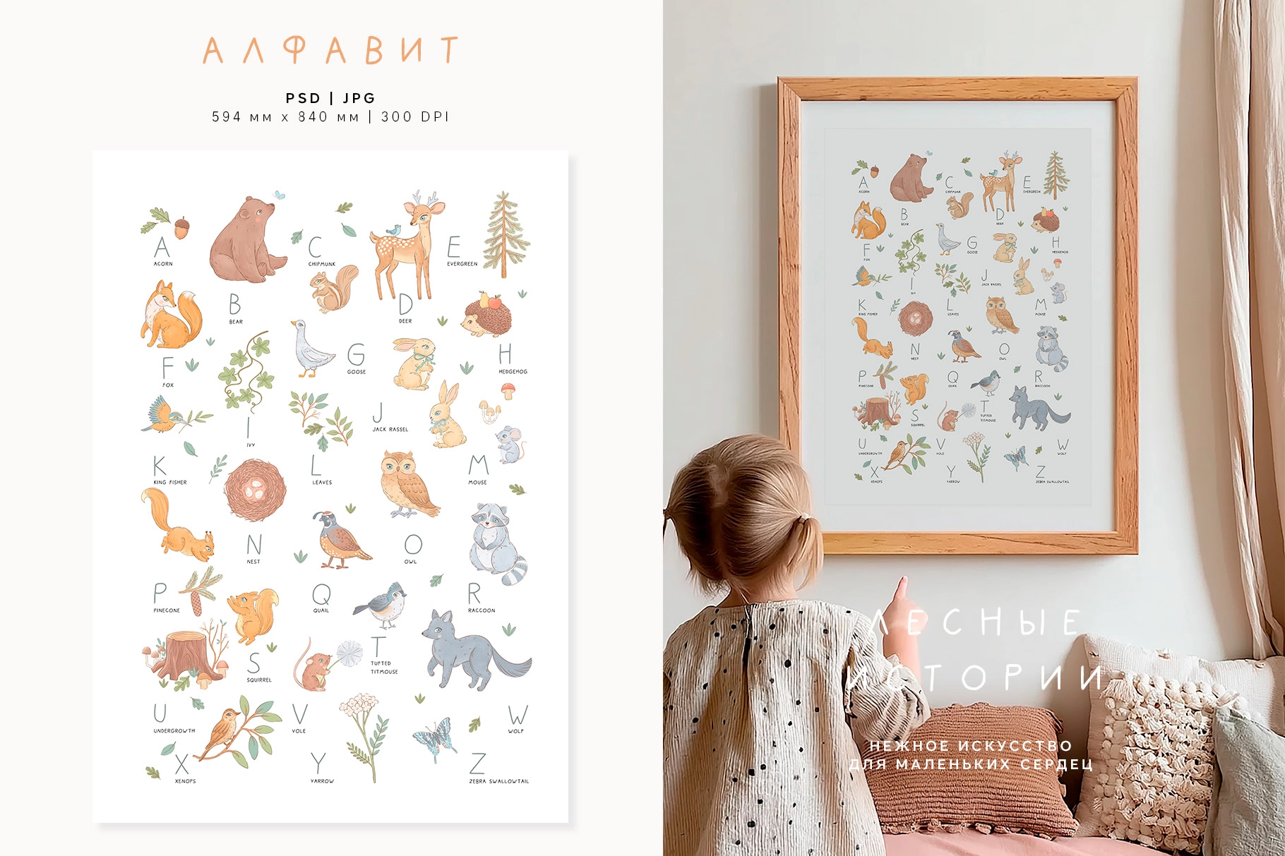 ЛЕСНЫЕ ИСТОРИИ. Иллюстрации и паттерны - скриншот 1