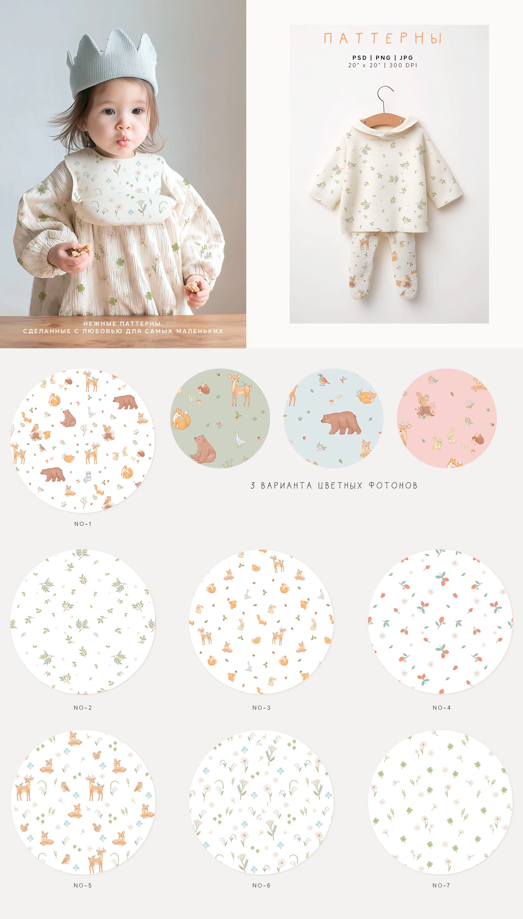 ЛЕСНЫЕ ИСТОРИИ. Иллюстрации и паттерны - скриншот 4