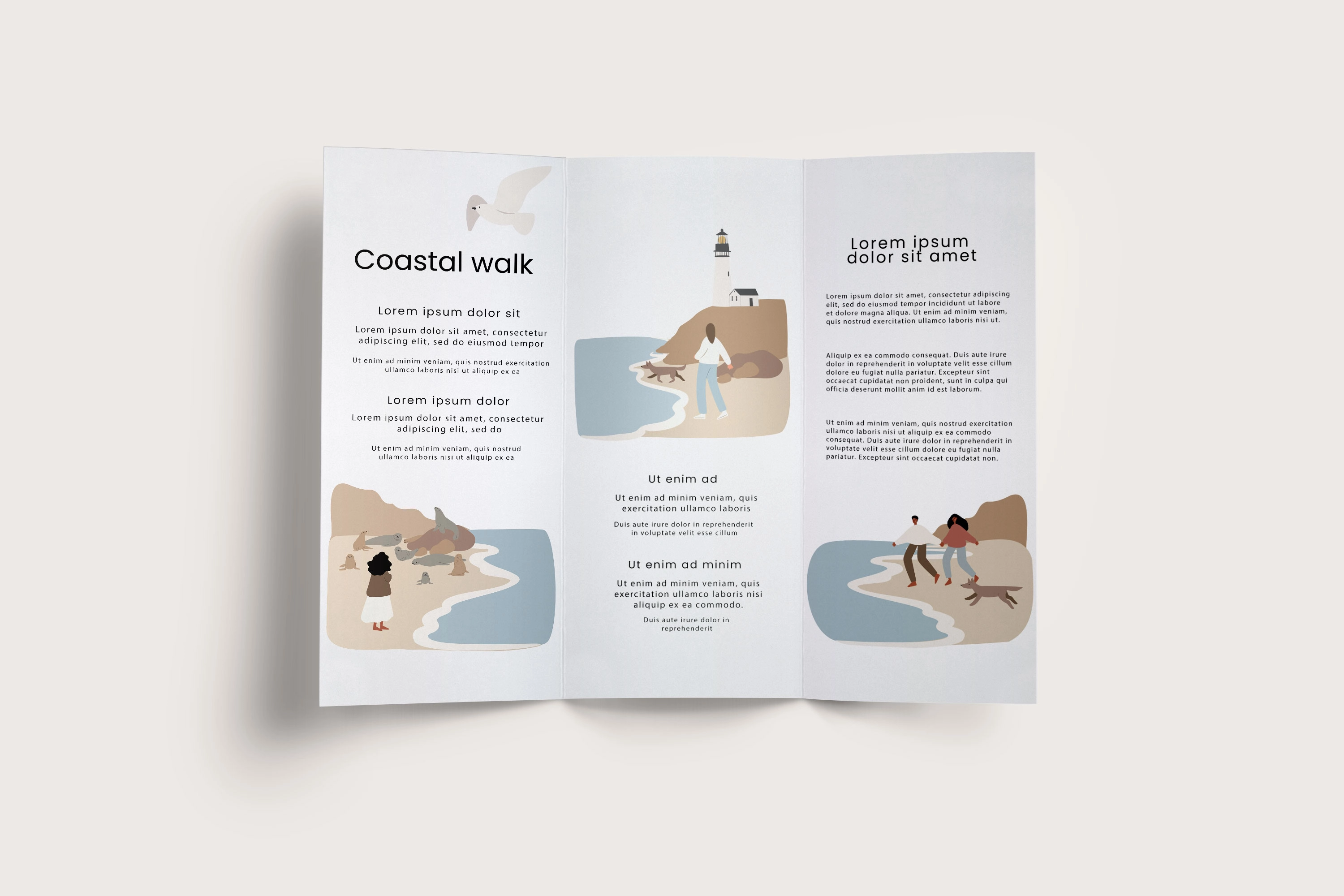 Коллекция иллюстраций с прибрежными сценами, где девушки и пары наслаждаются отдыхом на берегу океана - скриншот 4