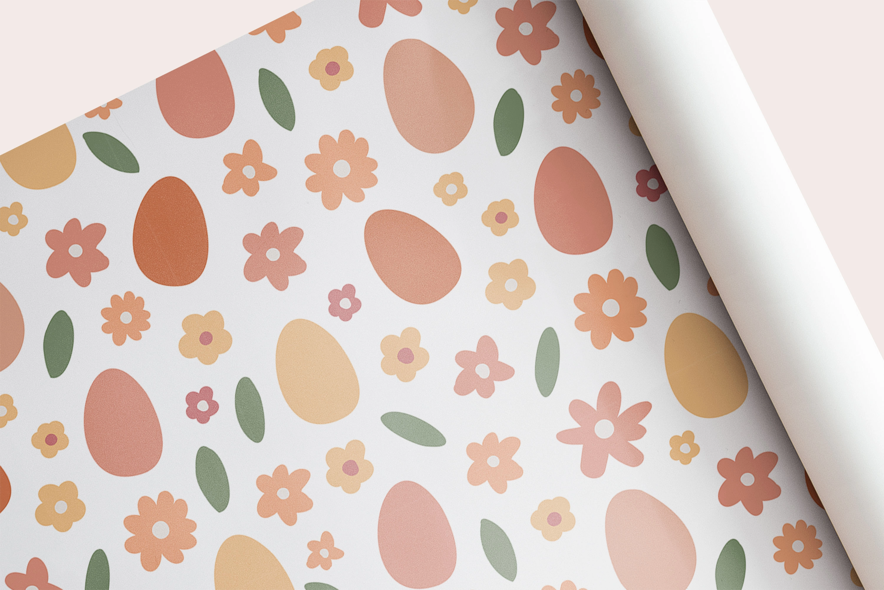 Коллекция бесшовных пасхальных узоров с кроликами, яйцами и цветами - скриншот 5