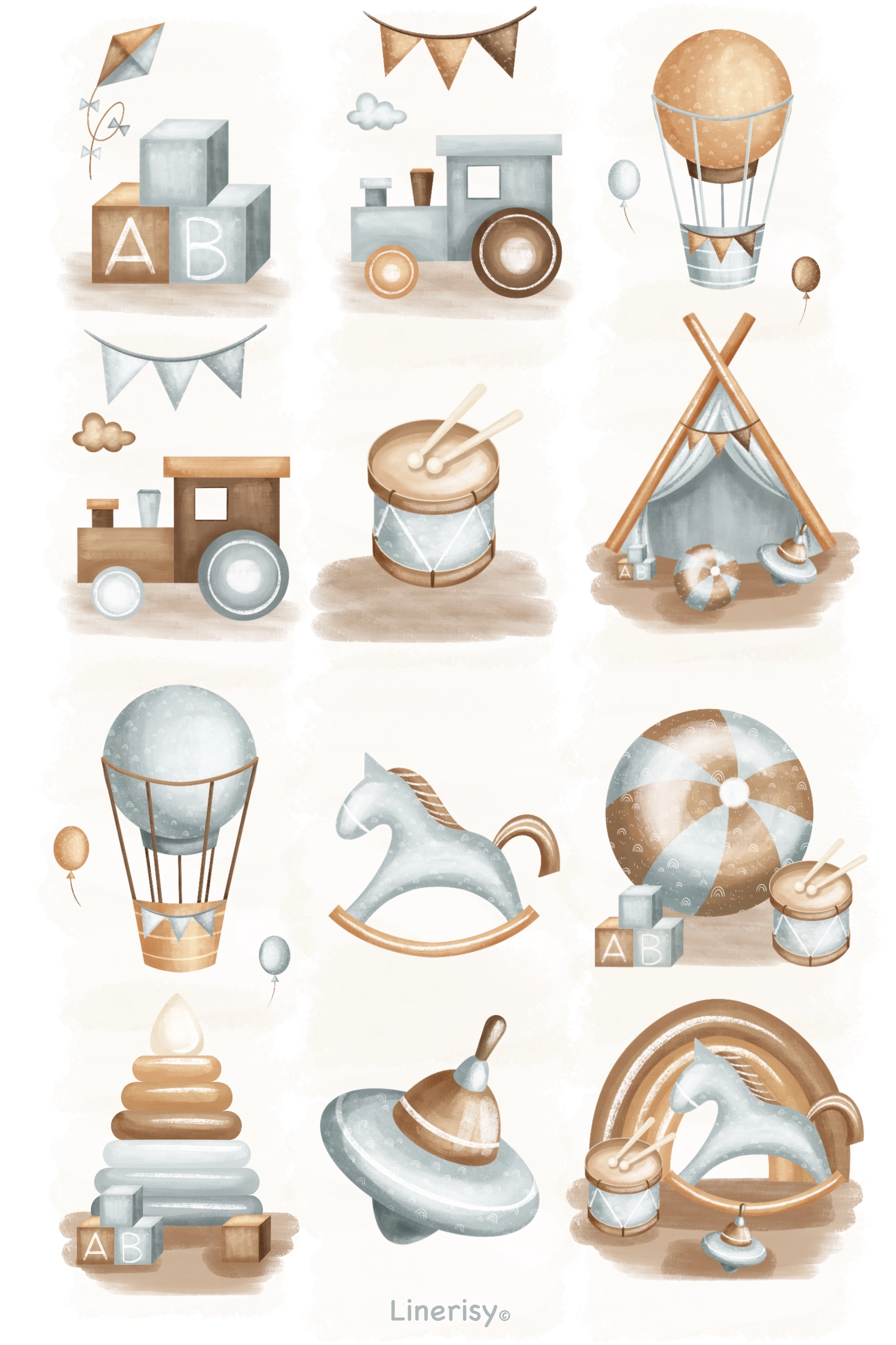 Коллекция «Малыш» — графические иллюстрации, композиции, постеры и бесшовные паттерны - скриншот 2