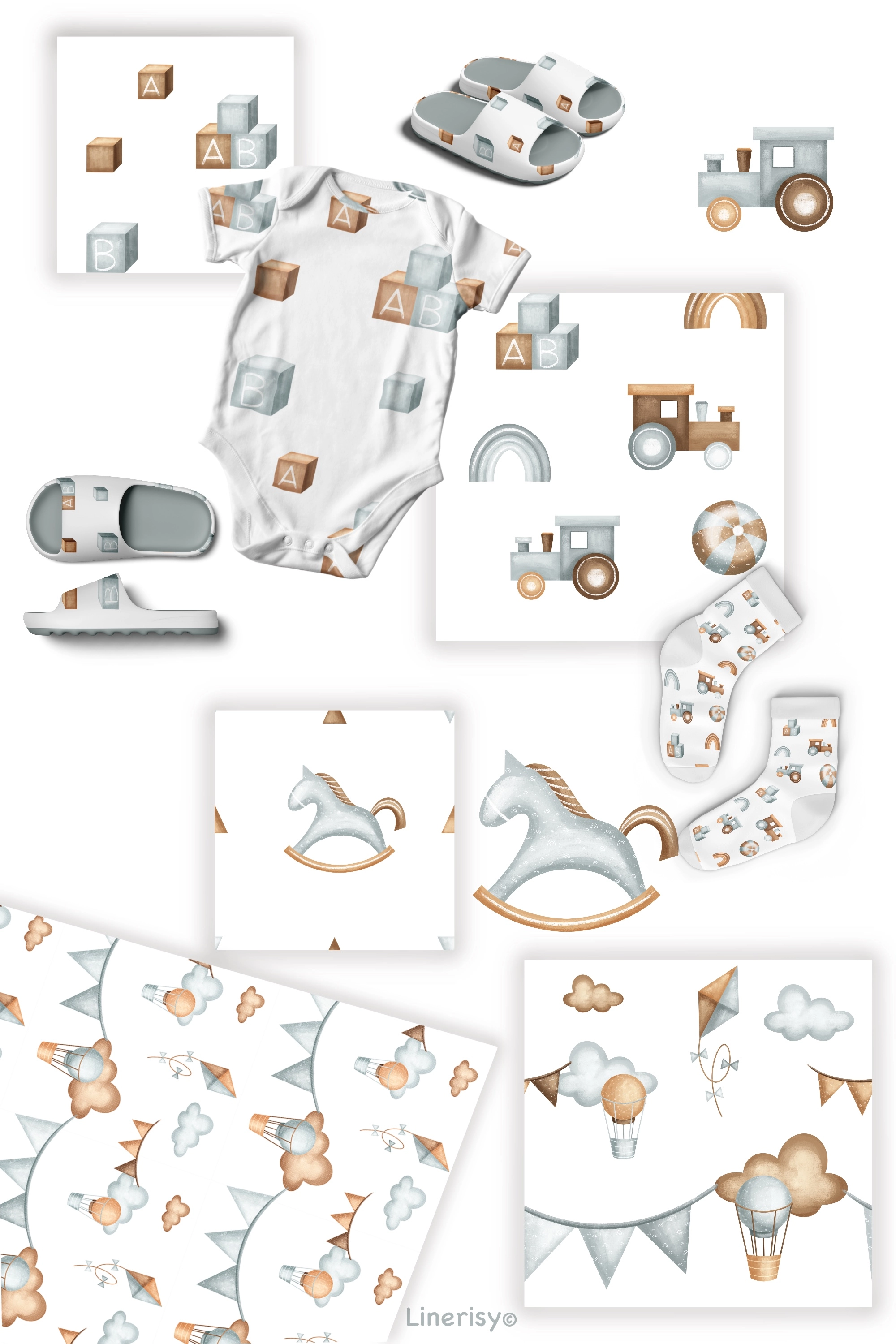 Коллекция «Малыш» — графические иллюстрации, композиции, постеры и бесшовные паттерны - скриншот 8