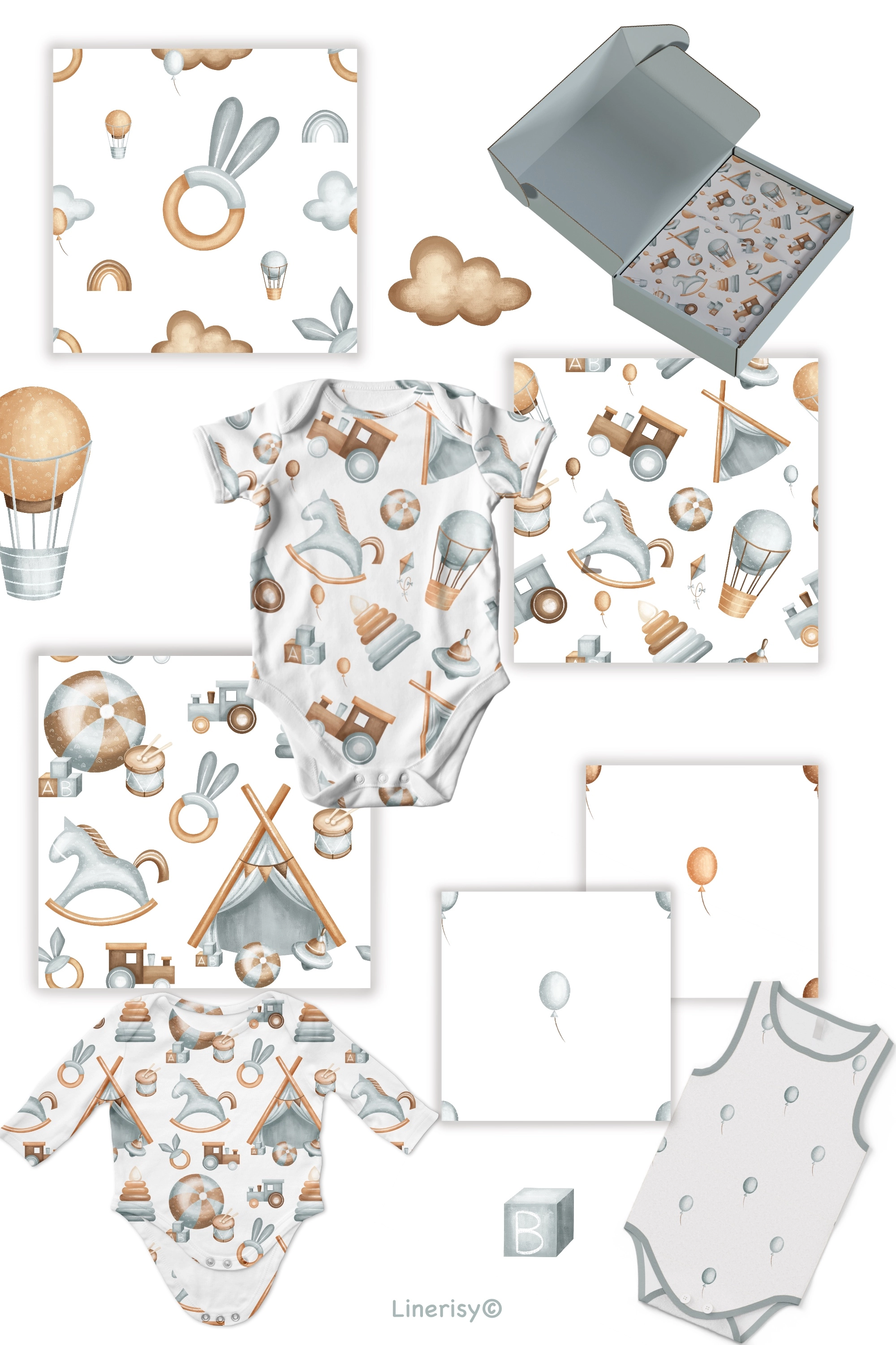 Коллекция «Малыш» — графические иллюстрации, композиции, постеры и бесшовные паттерны - скриншот 9