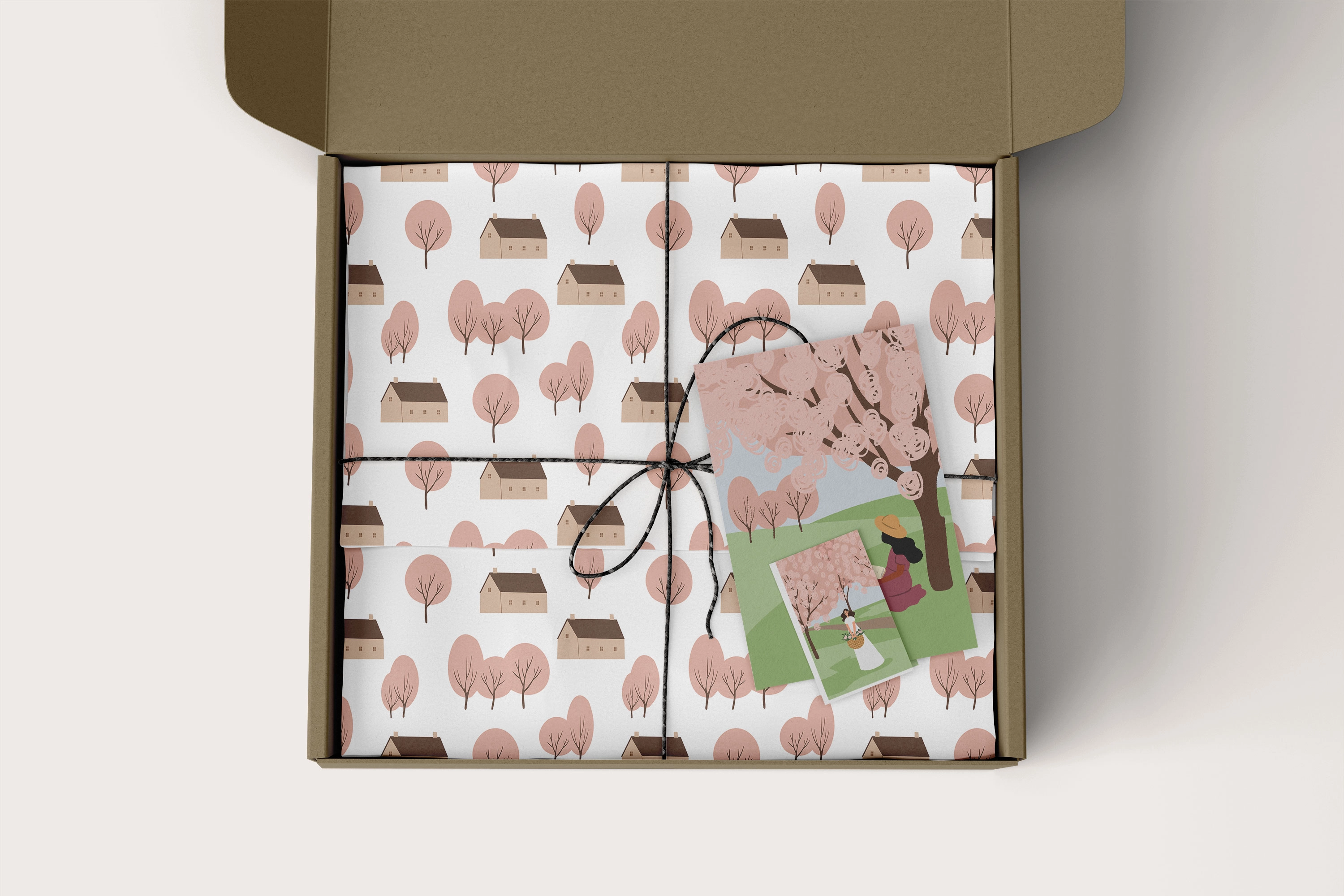 Набор бесшовных узоров со сценами летнего пикника - скриншот 2