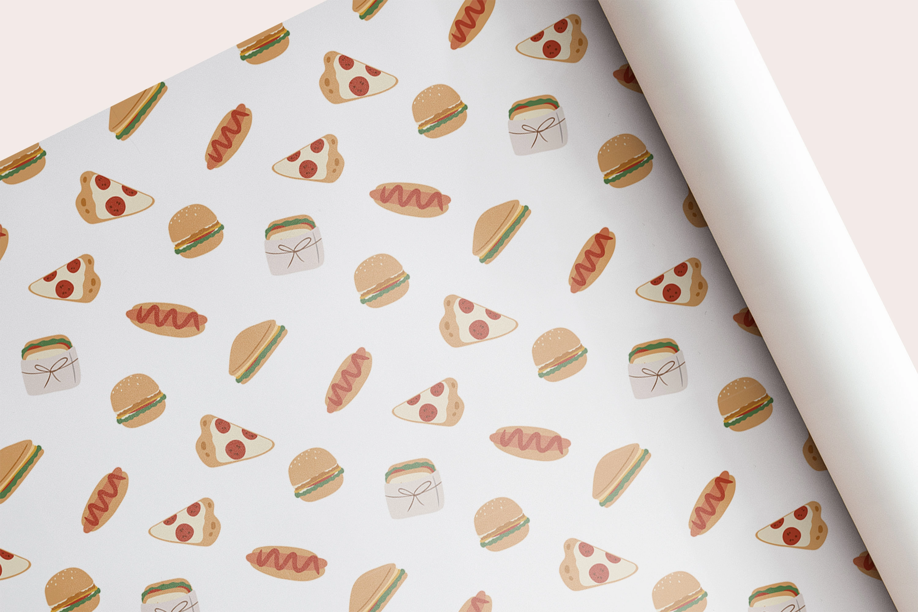 Набор бесшовных узоров со сценами летнего пикника - скриншот 4