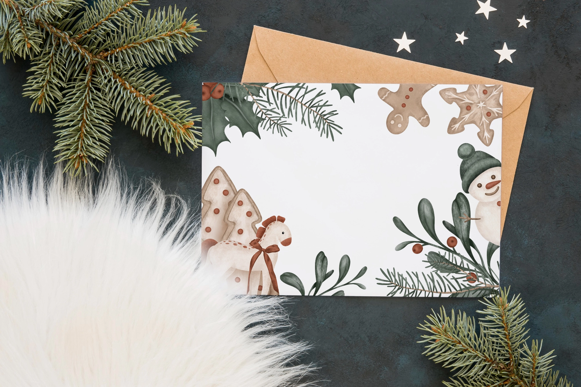 Новогодние и рождественские композиции, рамки, бордюры, элементы - скриншот 5