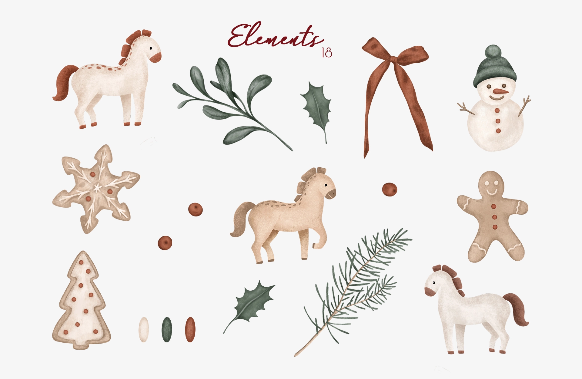 Новогодние и рождественские композиции, рамки, бордюры, элементы - скриншот 2